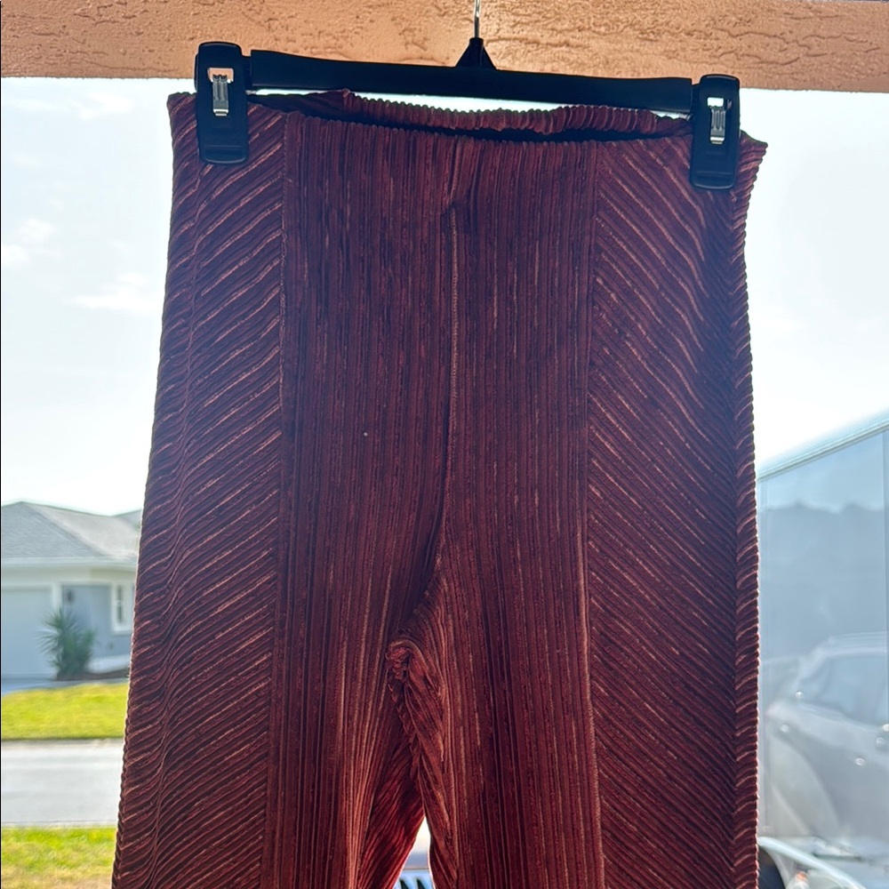 Rust Velvet Pants